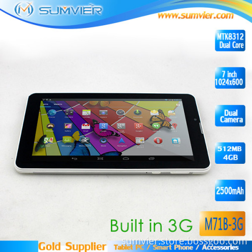 7inch Tablet PC Mtk8312 Cortx A7 1.2g Dual Core (M71B)